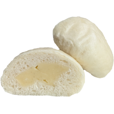 Gedämpfte Brötchen mit Vanillecrèmefüllung